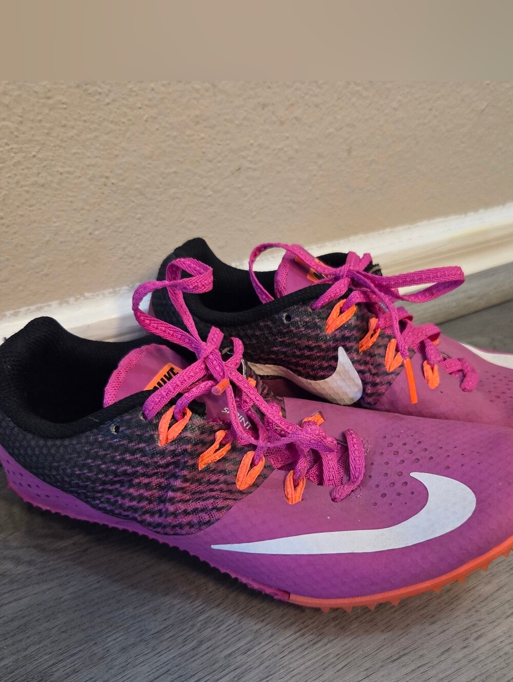 Women's Nike Zoom Rival M 8 Track Spikes 806558-601 W/Used Spikes - Size 7.5